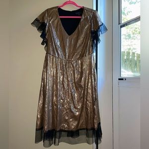Champagne Gold Sequin Eloquii Dress